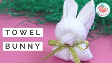 Easter Crafts - How to Fold A Towel Bunny Rabbit - Animal Towel Folding Tutorial