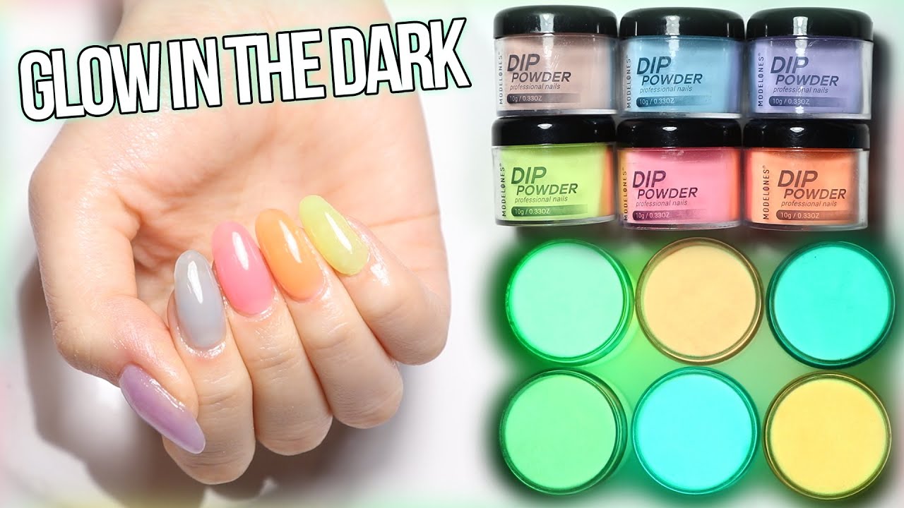 glow in the dark dip powder