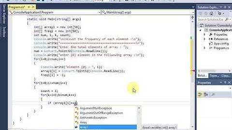C# frequency of each element of an array