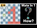 How is this mate in 1  tough chess logic puzzle  chess logic puzzle