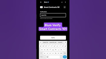 Smart Contracts 101 Blum Verify Code