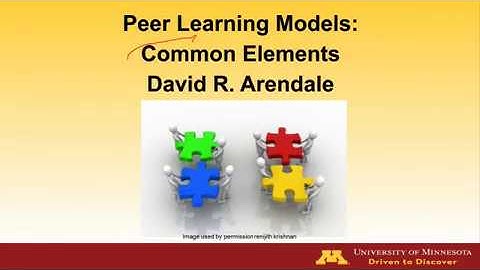 Common Elements Among Major Peer Learning Programs