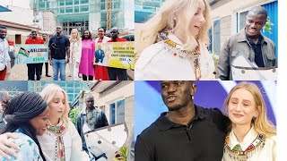 Robert Kayanja Jr and his wife Marlena Kayanja arrival in Kenya