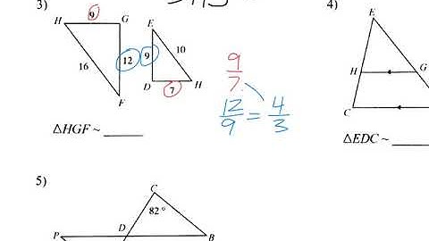 7-3 Similar Triangle Notes Video