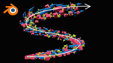 Animar FLUJO de Partículas en Blender