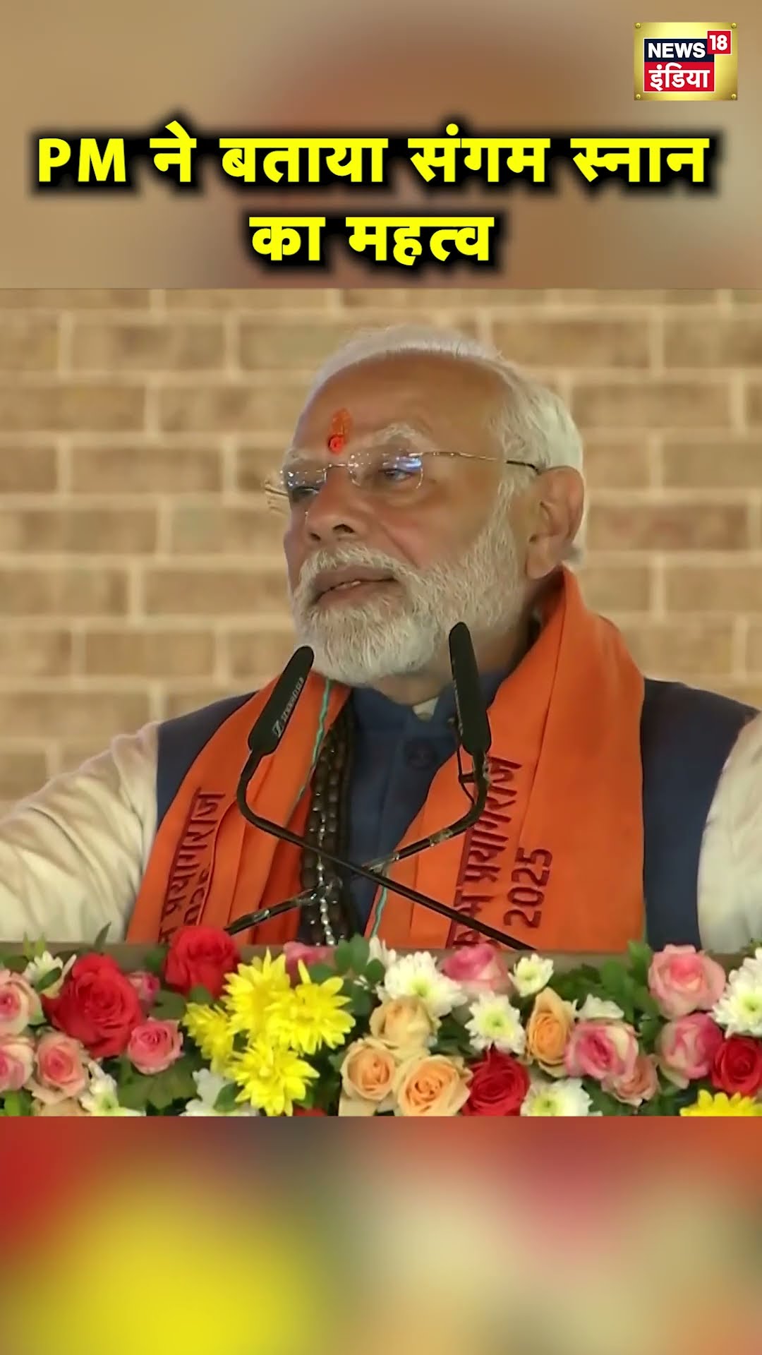 PM Modi ने Prayagraj के संगम में स्नान का महत्व बताया | Maha Kumbh 2025 | #Shorts | News18S