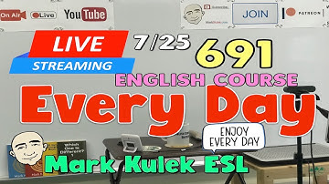 English Class #691 | Live Stream English Course - Mark Kulek ESL