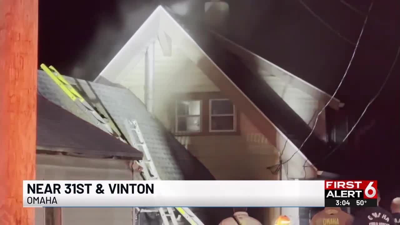 Fire crews respond as flames erupt at South Omaha home - YouTube