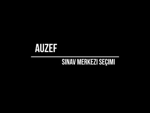 AUZEF (İSTANBUL ÜNİVERSİTESİ) SINAV MERKEZİ İL SEÇİMİ