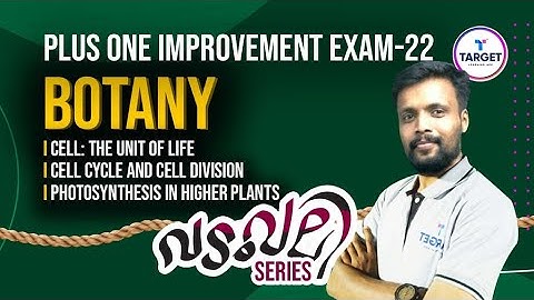 Plus One Botany Improvement Exam Revision Live | 3 Chapters | Target Learning App | Riju Sir