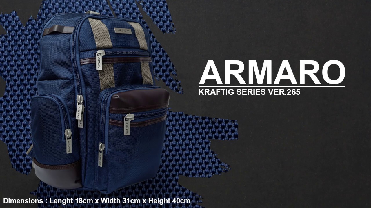 ARMARO BAGS - Kraftig Series Ver.265 - No Frills Sturdy Laptop Backpack - Commercial Video
