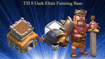 clash of clans th 8 dark elixir farming base