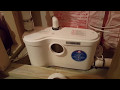 Saniflo upflush toilet installation tips actual installation