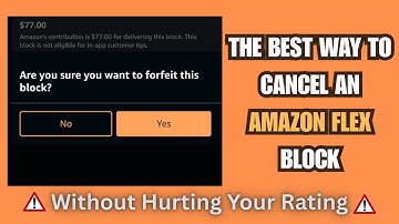 How to Cancel an Amazon Flex Block Without Affecting Your Rating
