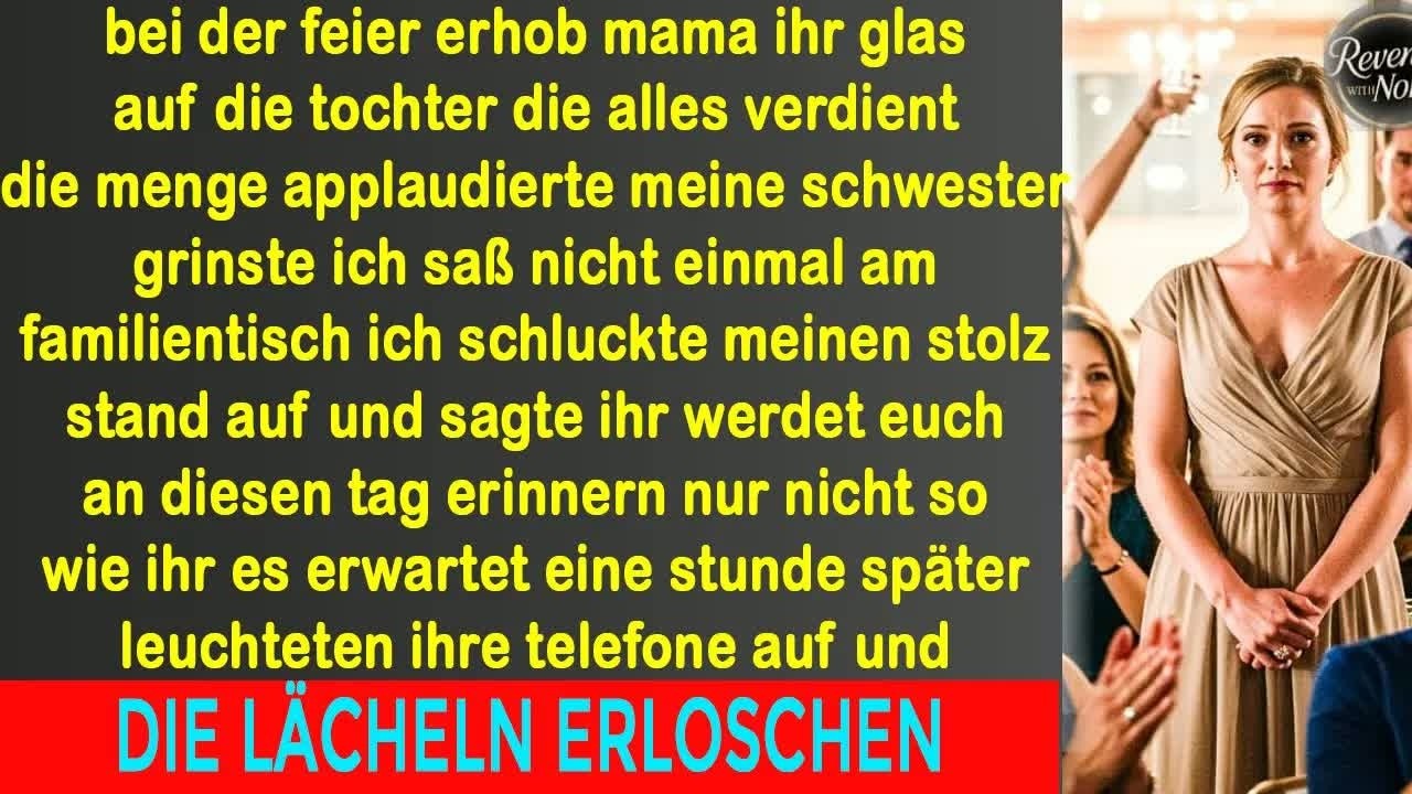 Der Trinkspruch war für sie gedacht – doch ihre Worte ließen alle sprachlos zurück