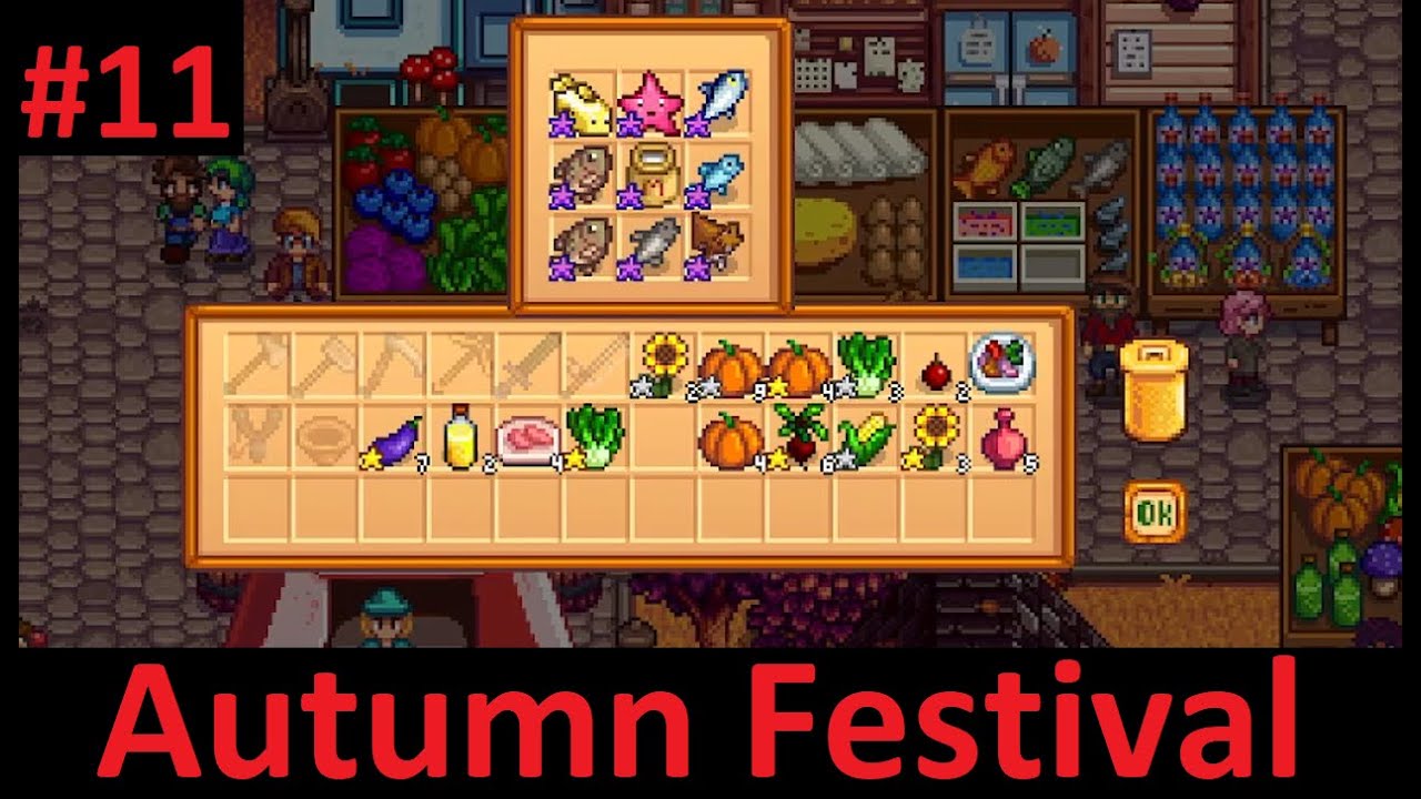 Modded Stardew Valley Multiplayer: Session 11 - Autumn Festival! - YouTube
