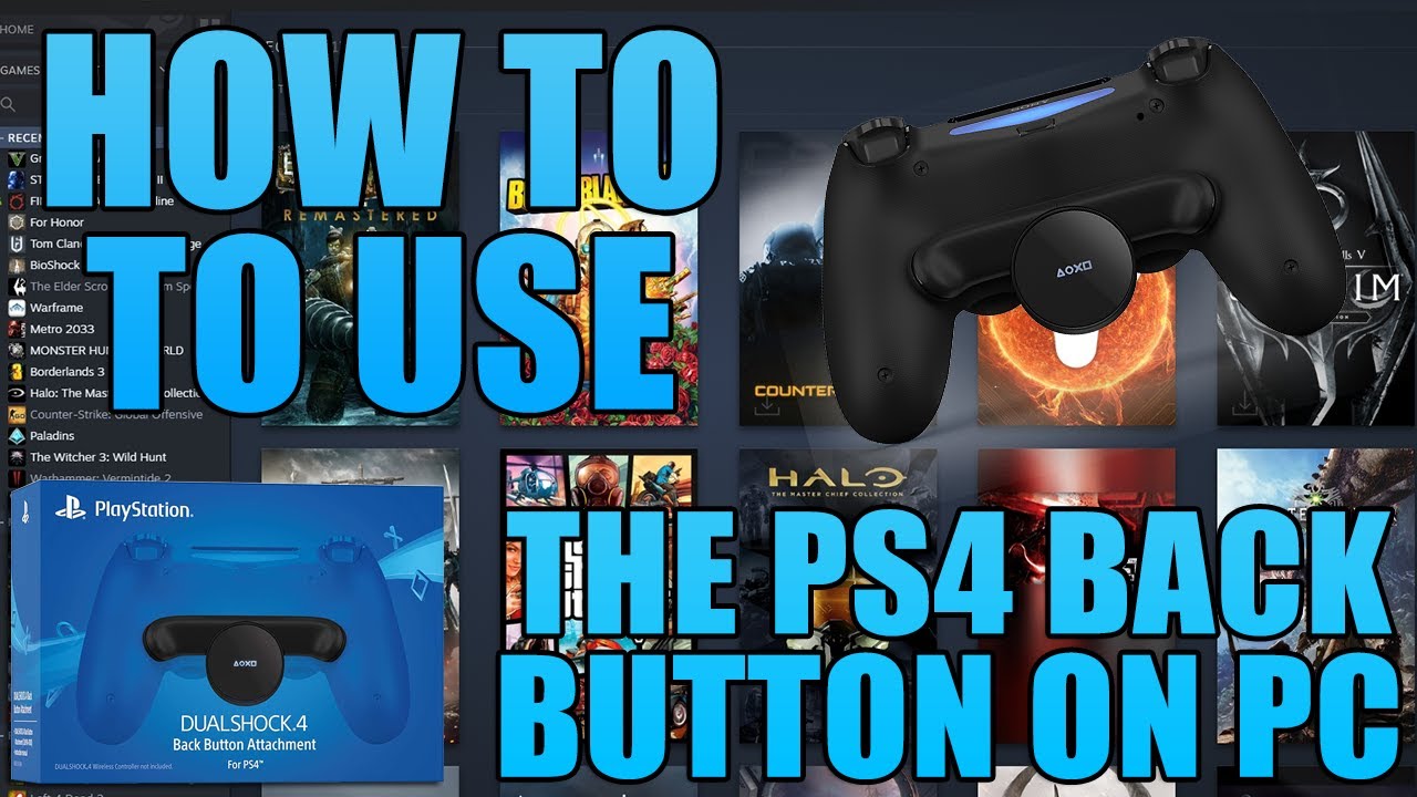How To Use The PS4 Back Button on PC (PC/PS4 Guide) - YouTube