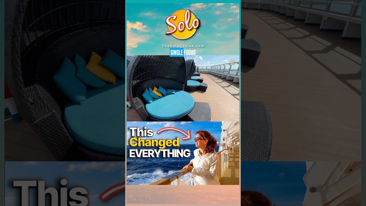 How a solo cruise causes you to slow down and focus on what truly matters. #solocruise #solotravel