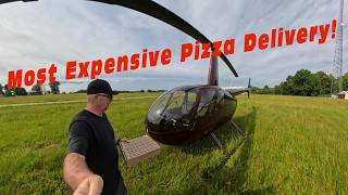 Most Expensive pizza delivery... In a Helicopter!
