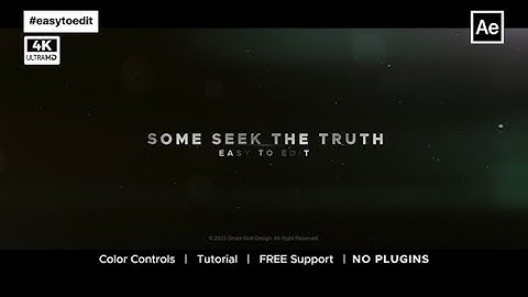 Epic Cinematic Trailer | After Effects template - Envato elements