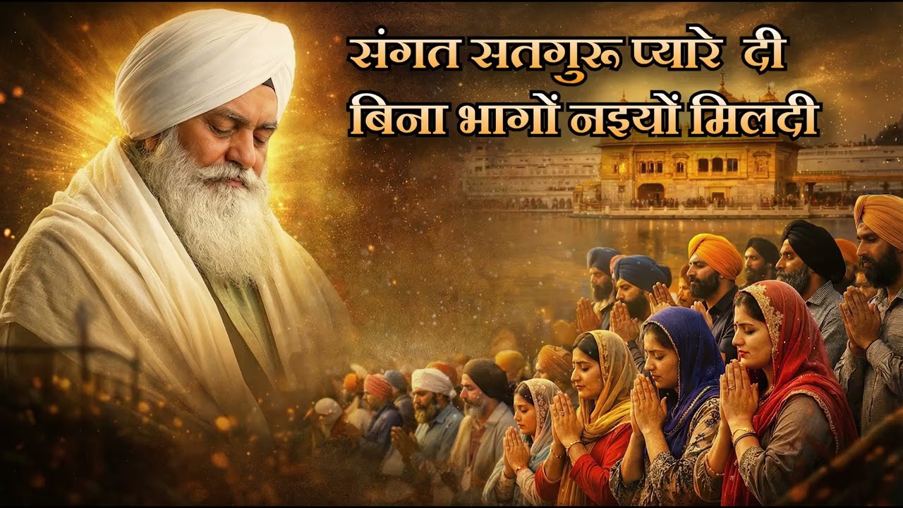 संगत सतगुरु प्यारे दी बिना भागों नहीं मिलदी भाग्य से मिली सतगुरु संगत