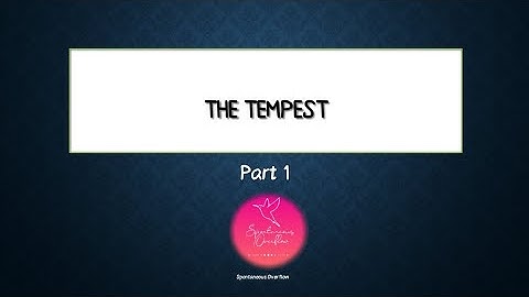 The Tempest by William Shakespeare || MCQ || Part -1 || Spontaneous Overflow