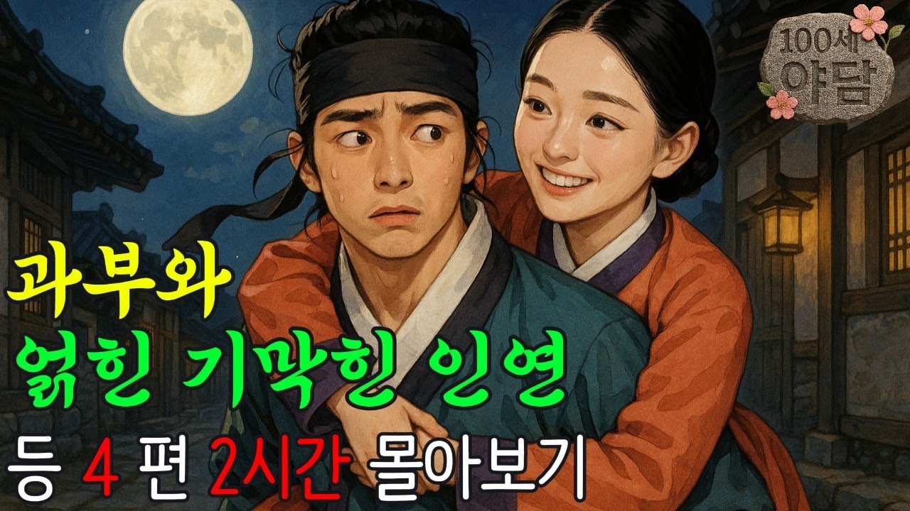 과부와의 인연으로 대박난 머슴 등 4편 2시간 몰아보기 / 야담·민담·전설·설화·옛날이야기·야사·오디오북