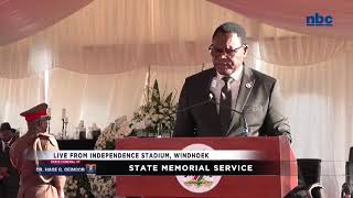 GEINGOB MEMORIAL | President Lazarus Chakwera speaks in an accent like that of Martin Luther King