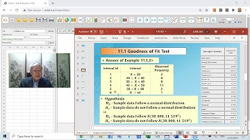 110102 Goodness of Fit Test for Continuous Data
