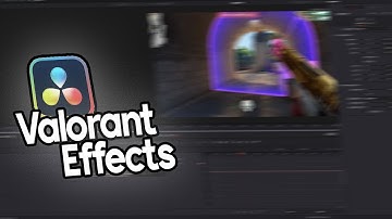 How To Edit Effects For Your Valorant Montage in DAVINICI RESOLVE
