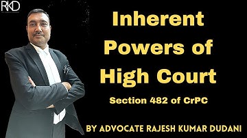 Inherent powers of High Court Under Section 482 of CPC #Section_482 #CrPC