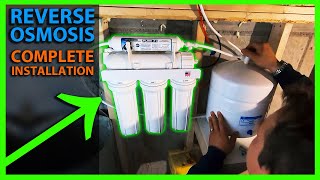 how to install a reverse osmosis system & alternate location options - ro drinking water system