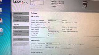 lexmark scan to email setup with gmail