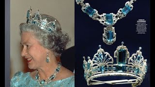 The Queen's Brazilian Aquamarine Tiara & Parure