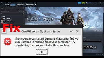 Fix God Of War Ragnarok Error Program Can