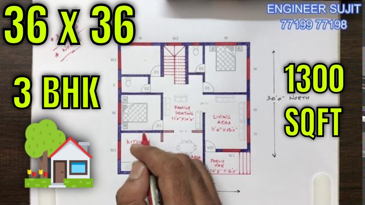 36 X 36 À¤à¤° À¤ À¤¨à¤ À¤¶ 36x36 Ghar Ka Naksha 36x36 North Facing House Plan 36x36 Makan Ka Design Youtube 36 x 36 à¤à¤° ठनठश 36x36 ghar ka naksha 36x36 north facing house plan 36x36 makan ka design