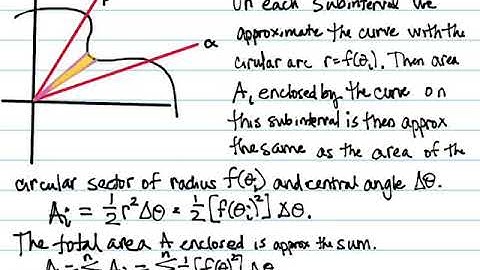 10.5 Area and Arc Length in Polar Coordinates (part 2)