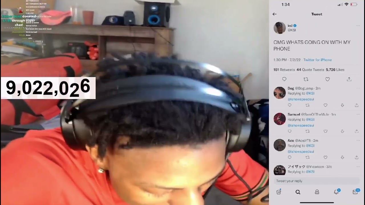 IShowSpeed blatantly leaks KSI's phone number on Instagram - Dexerto