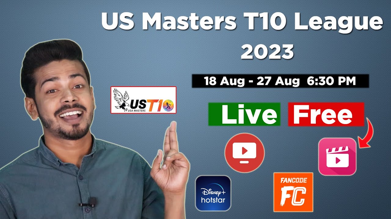 US T10 League 2023 Live - USA Masters T10 League 2023 Schedule, Squads and Broadcasting Rights