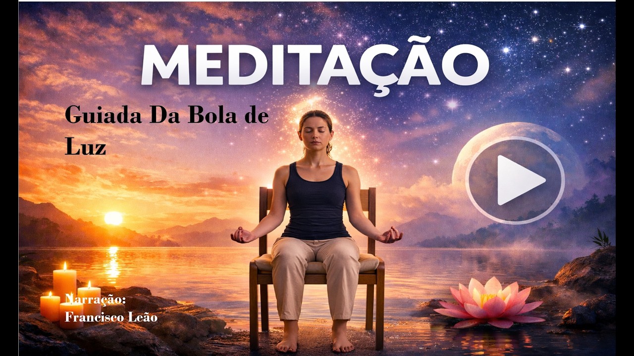 meditação guiada bola de luz com musica de fundo