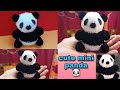 how to make panda at home with woolen | cute panda making🐼 | handmade panda soft toy | #woolencraft