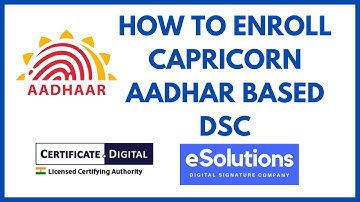 How to Issue, Create, Make, Enroll Capricorn Offline Aadhar Based Digital Signature from Login