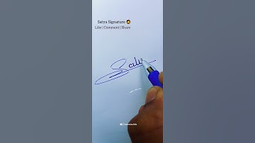 My name signature Satya || S letter style #shorts#short#viral#trending#ytshorts