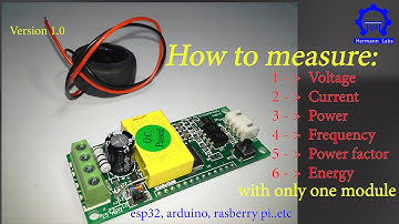 How to monitor energy with the Pzem004T module