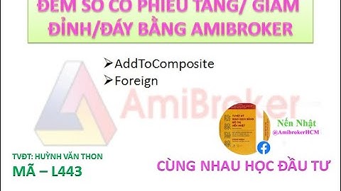 Đếm cổ phiếu tăng giảm, đỉnh đáy bằng Amibroker