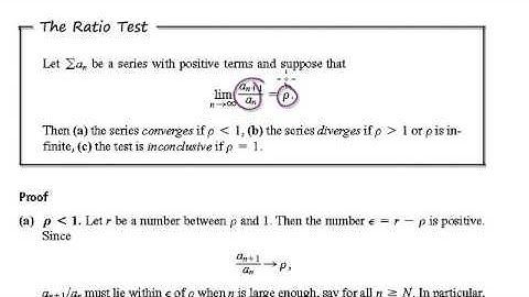 Video 2610 - Proof of Ratio Test for Series (Part 3/4)