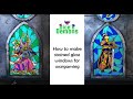 How to make stained glass windows for wargaming