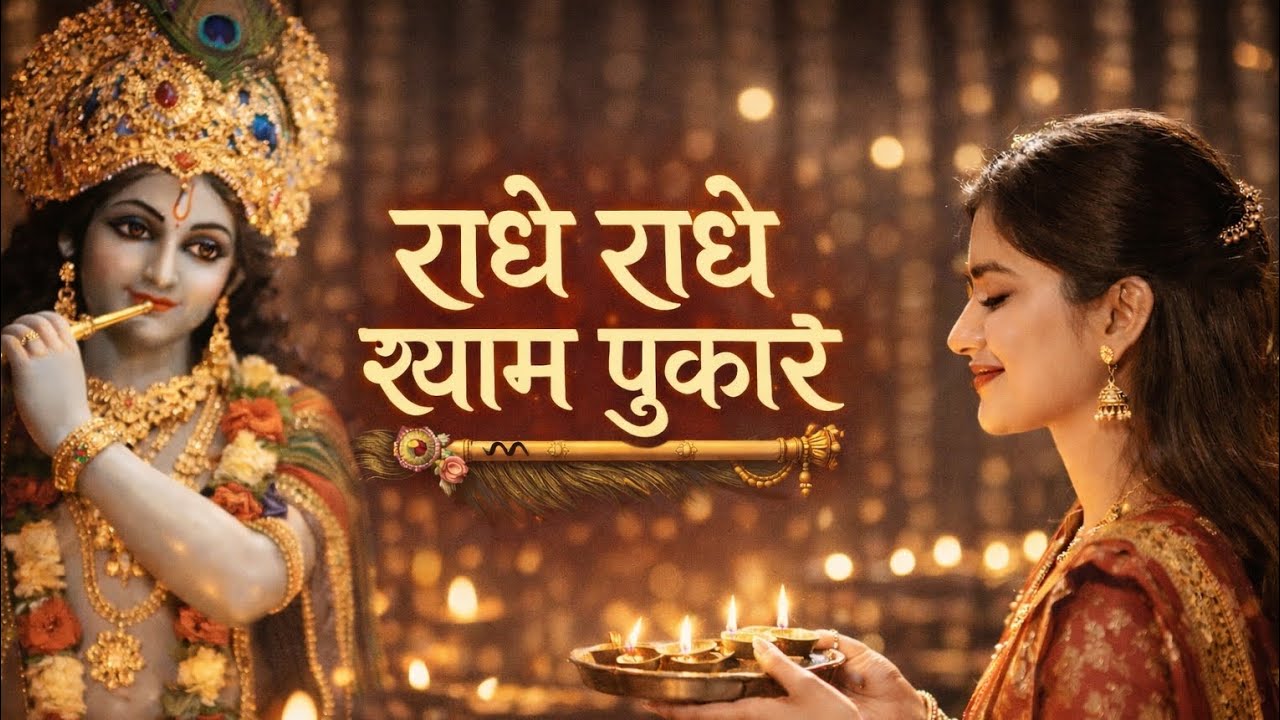 Radhe Radhe Shyam Pukare | Latest Krishna Bhajan | Peaceful Bhakti Song @lordnandlala #radhakrishna 