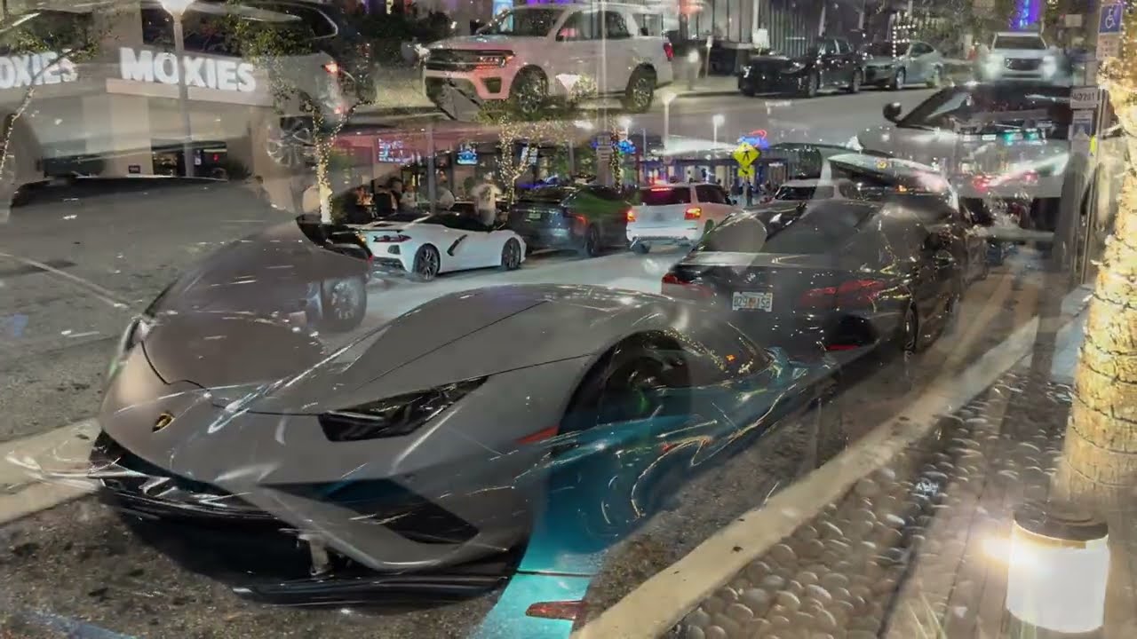 Exotic Car Spotting in Miami Streets 4K 🎥