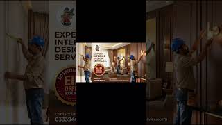 Expert Interior Design Services Provider #pakistanservices #interiordesign #renovation #karegars